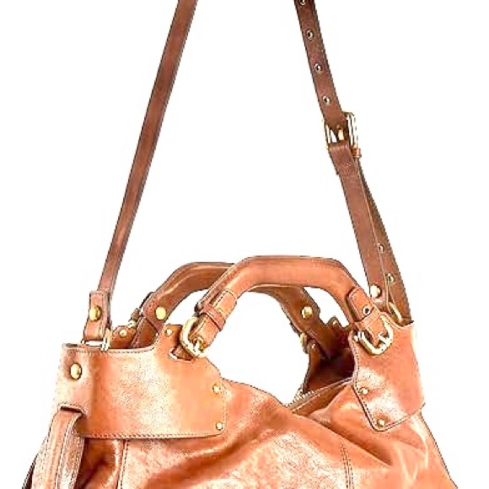 Kooba Hailey Camel Handbag NWT Satchel - Picture 12 of 13